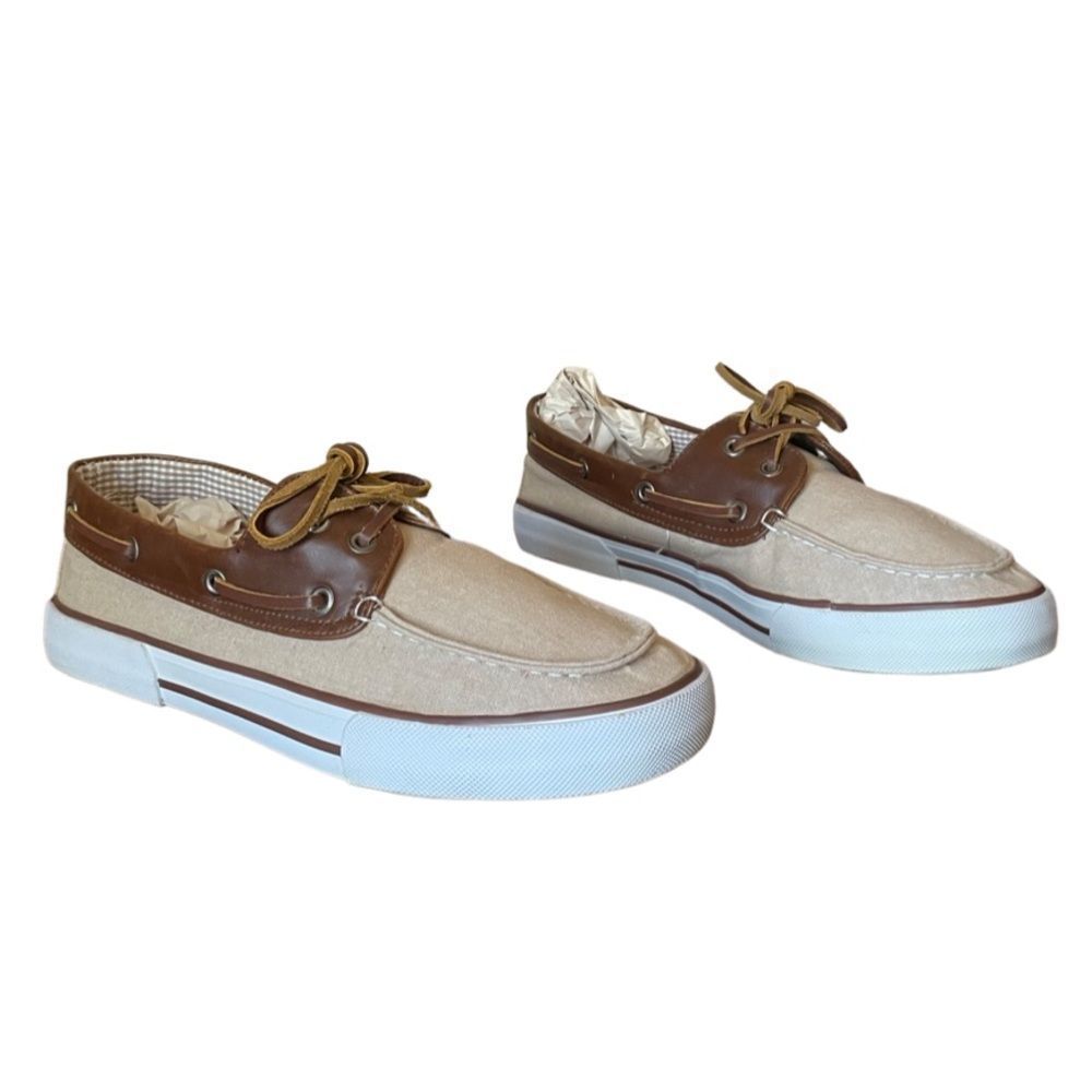 𝅺ROBERT David Tan/Brown Boat Shoes